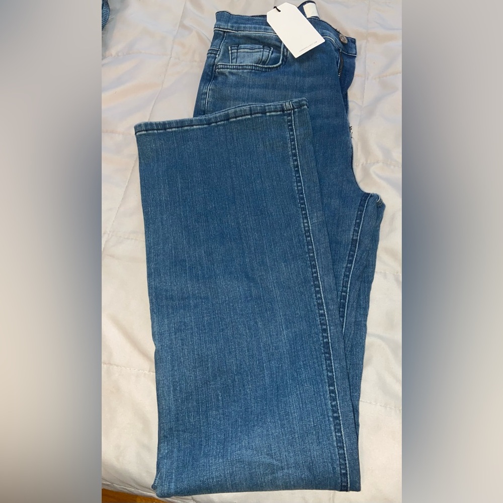 ❤️ Current/Elliott Blue Flare & Wide Leg Jeans size 23 HIGH RISE